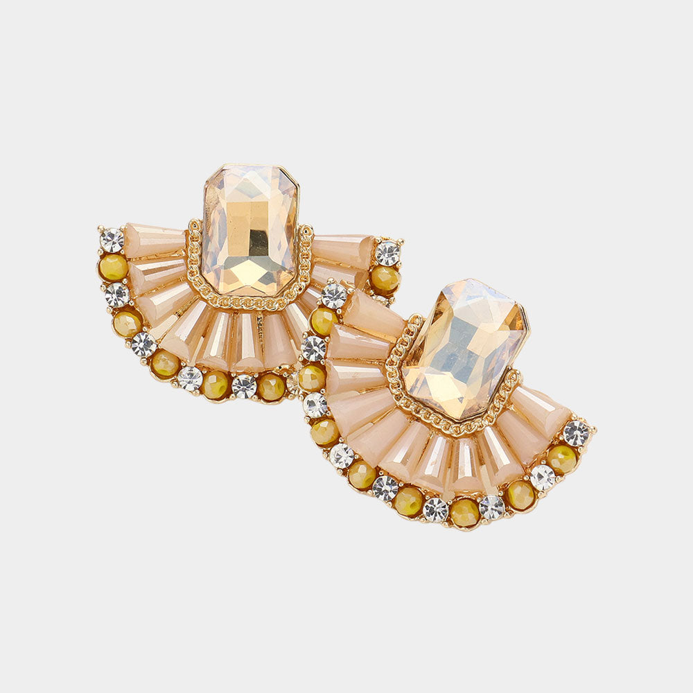 Rio Glass Stone Earrings