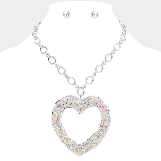 Olivia Oversized Heart Necklace