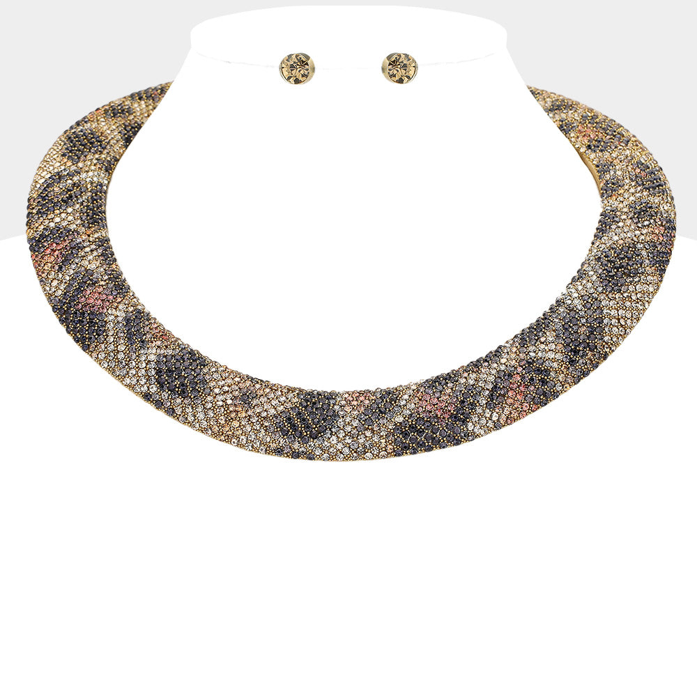 Leopard Bling Necklace