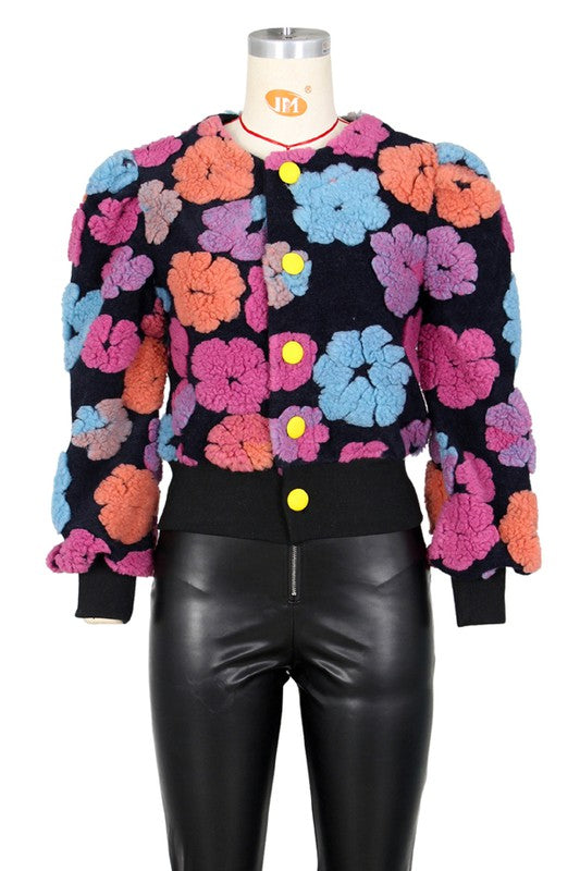 Ann Floral Jacket- Multiple Colors