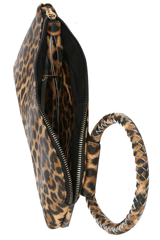 Leopard Wristlet