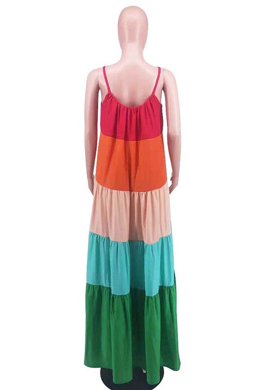Colorful Day Maxi Dress