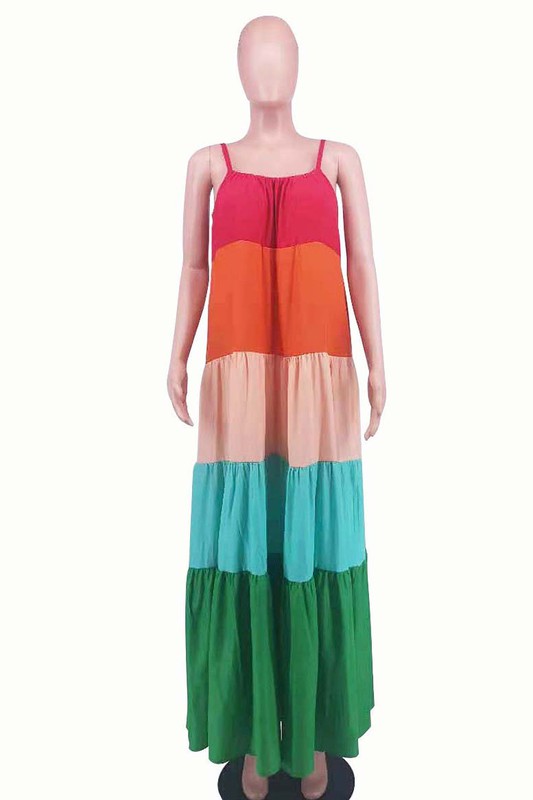 Colorful Day Maxi Dress