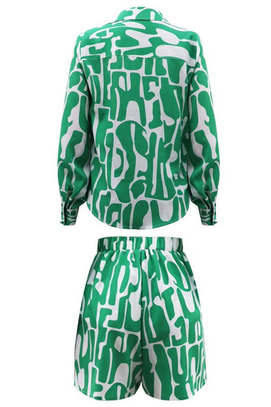 Serena Shorts Set- Green