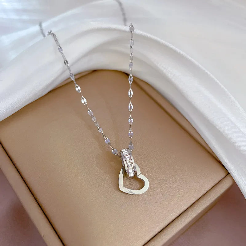 Heart Holder  Stainless Steel Necklace