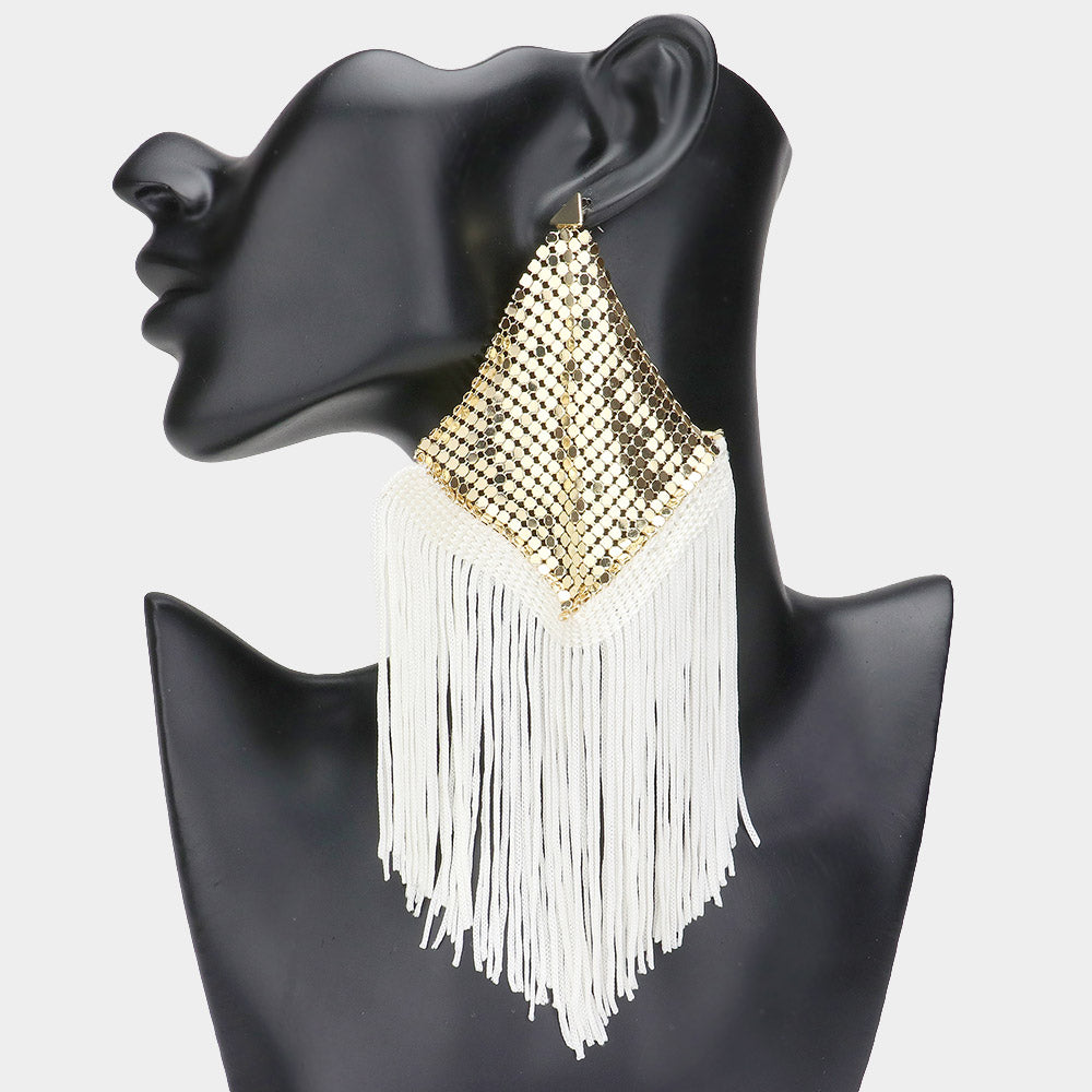 Zoe Mesh Fringe Earrings