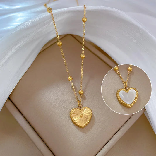 2-Way Heart Stainless Steel Necklace