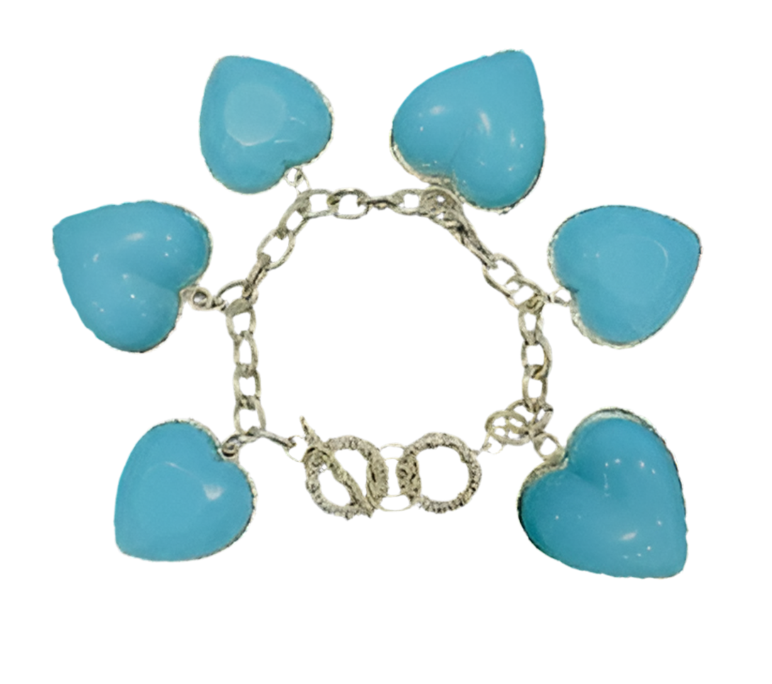 Jumbo Heart Charm Toggle Bracelet