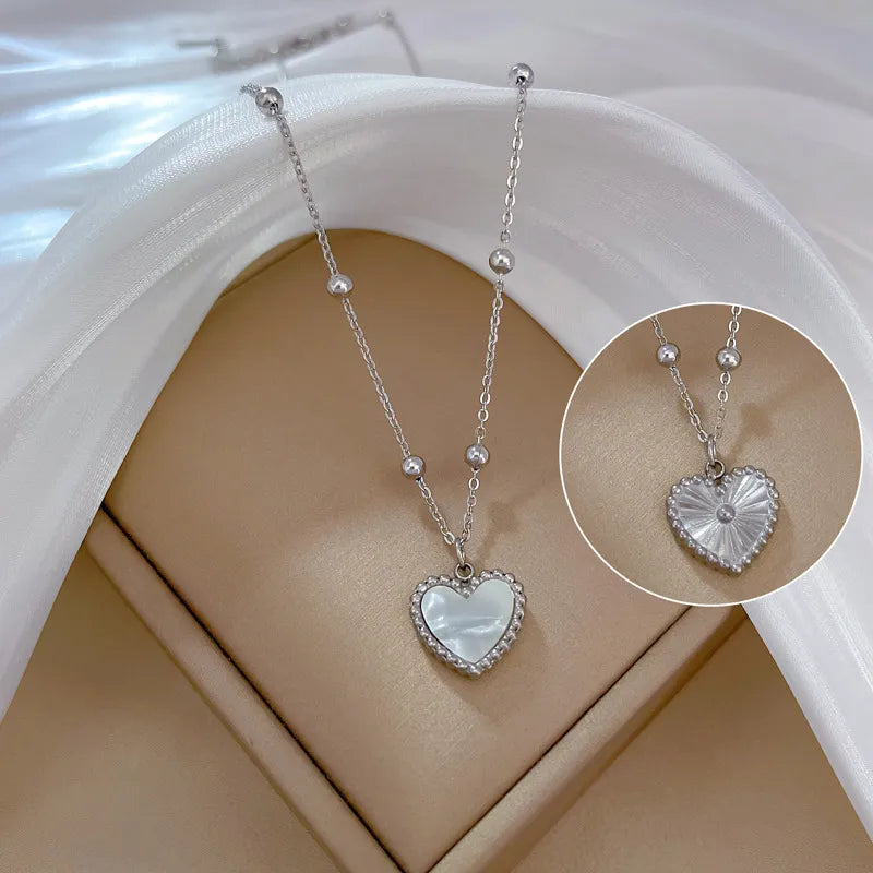 2-Way Heart Stainless Steel Necklace