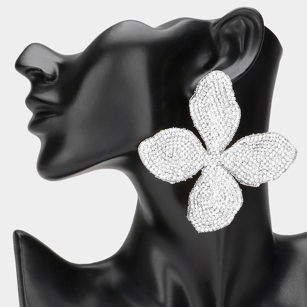Bling Petal Earrings
