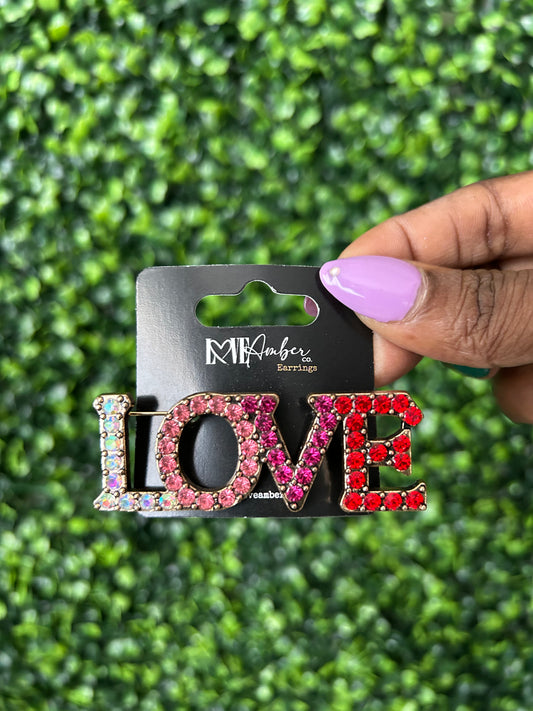 Bling Love Brooch