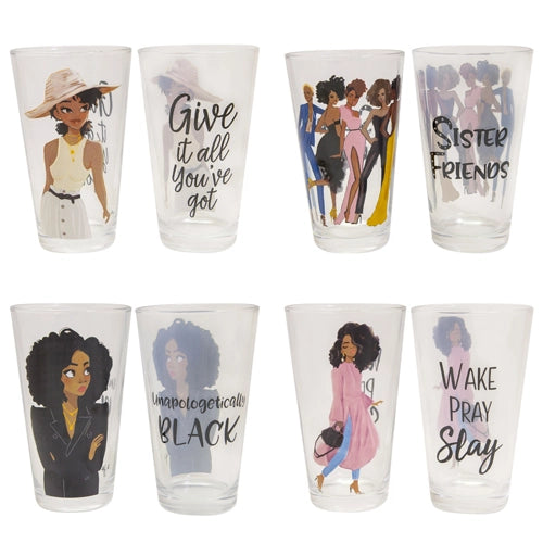 Sister Friends Drinking Glass Set