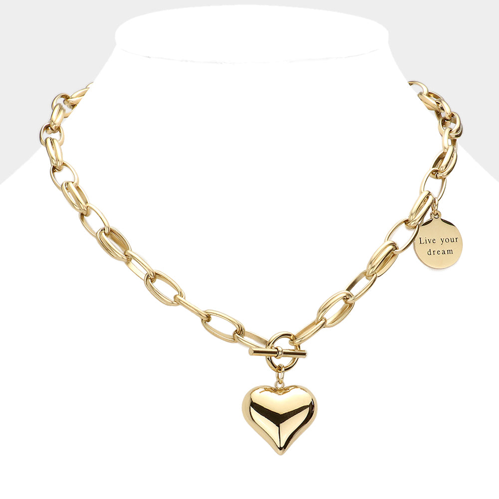 Live Your Dream Toggle Necklace