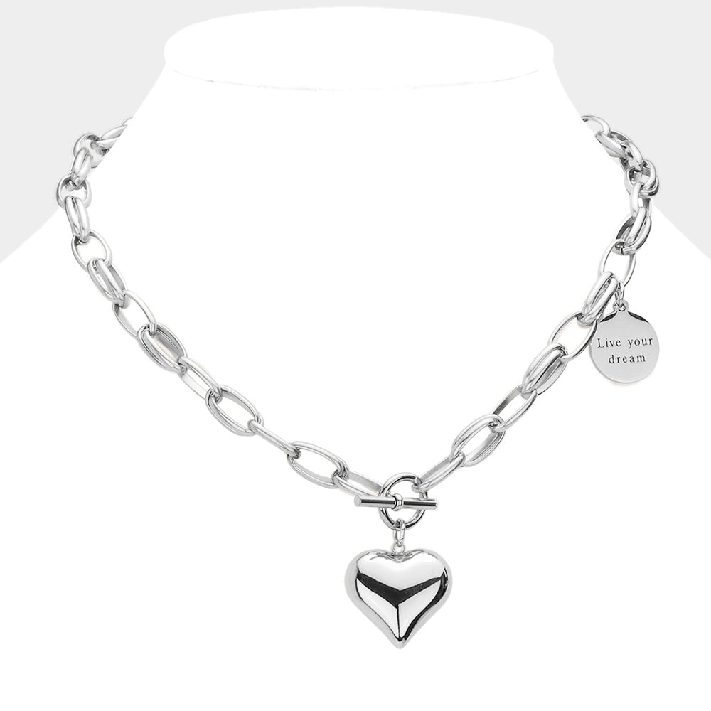 Live Your Dream Toggle Necklace