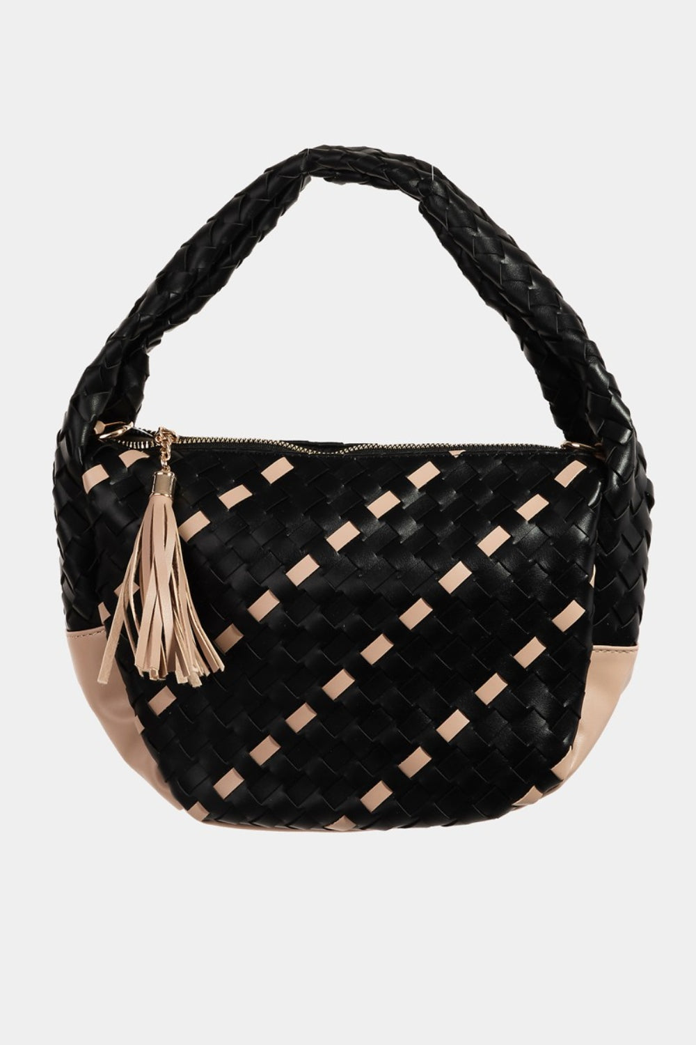 Lena Weave Semi Circle Bag